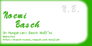 noemi basch business card